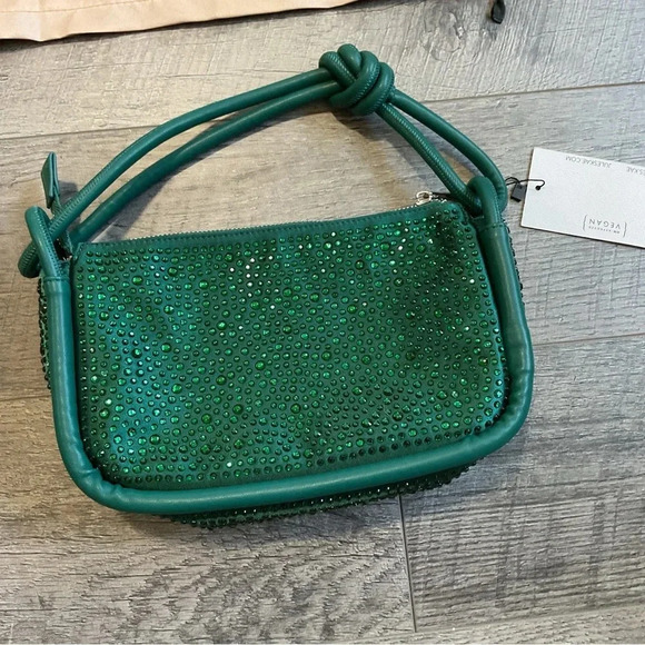 Jules Kae Becca Emerald Crystal Shoulder Bag - Picture 3 of 6